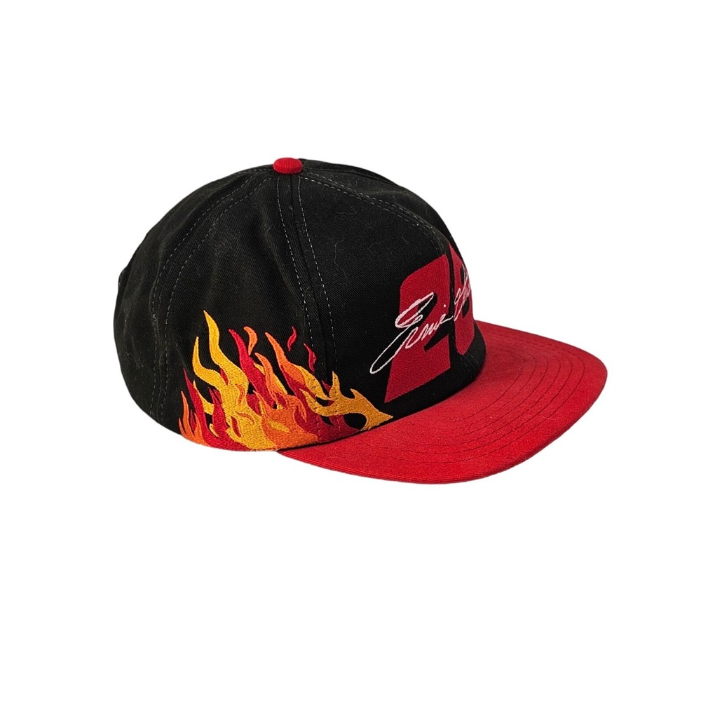 Vintage Ernie Irvan‎ #29 NASCAR Chase Authentics Flames Snapback Hat Cap RCR